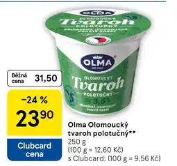 Tesco OLMA Olomoucký tvaroh polotučný nabídka