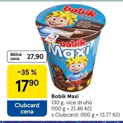Tesco Bobík Maxi nabídka