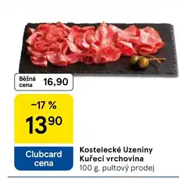 Tesco Kostelecké Uzeniny Kuřecí vrchovina nabídka