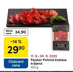 Tesco Pejskar Polická klobása krájená nabídka