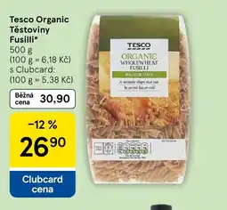 Tesco Tesco Organic Těstoviny Fusilli nabídka