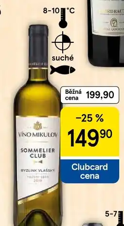 Tesco Víno Mikulov Sommelier Club nabídka