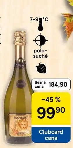 Tesco Mucha Sekt Demi Sec nabídka