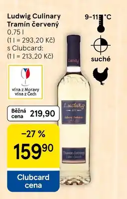 Tesco Ludwig Culinary Tramín červený nabídka