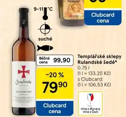 Tesco Templářské sklepy Rulandské šedé nabídka