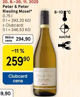 Tesco Peter & Peter Riesling Mosel nabídka