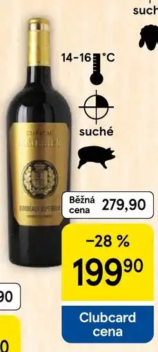 Tesco Château Meillier Bordeaux Superieur nabídka