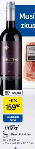 Tesco Tesco Finest Primitivo nabídka