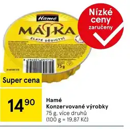 Tesco Hamé Konzervované výrobky nabídka