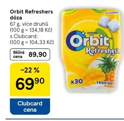 Tesco Orbit Refreshers dóza nabídka