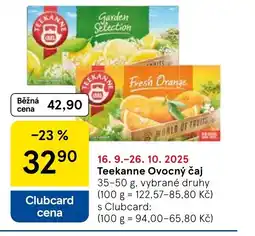 Tesco Teekanne Ovocný čaj nabídka