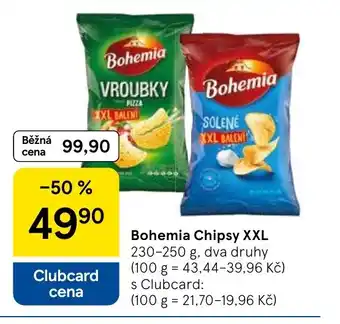 Tesco Bohemia Chipsy XXL nabídka