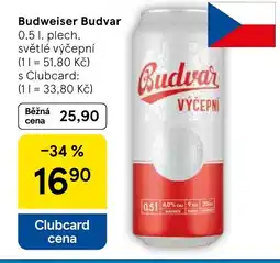 Tesco Budweiser Budvar nabídka