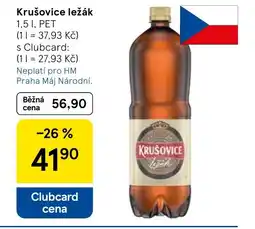 Tesco Krušovice ležák nabídka