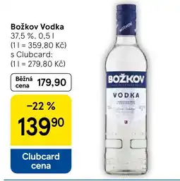Tesco Božkov Vodka nabídka