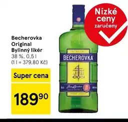 Tesco Becherovka Original Bylinný likér nabídka