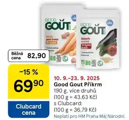 Tesco Good Gout Příkrm nabídka