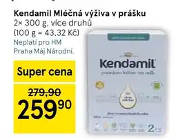 Tesco Kendamil Mléčná výživa v prášku nabídka