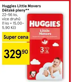 Tesco Huggies Little Movers Dětské pleny nabídka