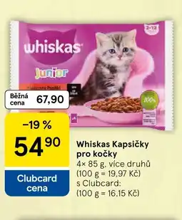 Tesco Whiskas Kapsičky pro kočky nabídka