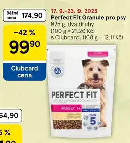 Tesco Perfect Fit Granule pro psy nabídka