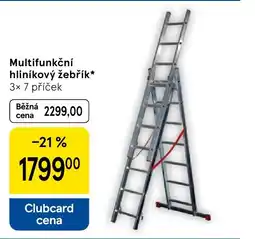 Tesco Multifunkční hliníkový žebřík nabídka