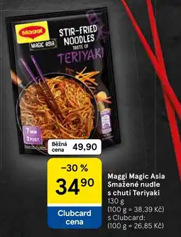 Tesco Maggi Magic Asia Smažené nudle s chutí Teriyaki nabídka