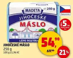 Penny Market MADETA Jihočeské máslo nabídka