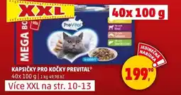 Penny Market Kapsičky pro kočky Prevital nabídka