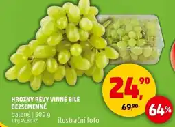 Penny Market Hrozny révy vinné bílé bezsemenné nabídka