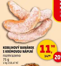 Penny Market Koblihový banánek s krémovou náplní nabídka