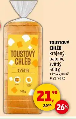 Penny Market Toustový chleb nabídka