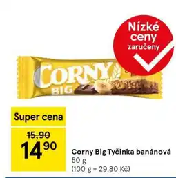 Tesco Corny Big Tyčinka banánová nabídka