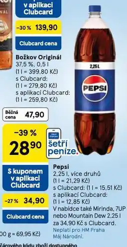 Tesco Pepsi nabídka