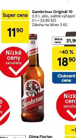 Tesco Gambrinus 10 originál nabídka