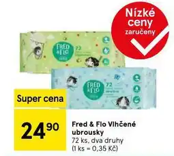 Tesco Fred a fio vlhčené ubrousky nabídka