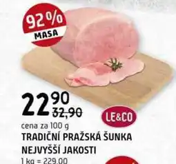 Terno Tradiční pražská šunka nejvyšší jakosti 100 g nabídka