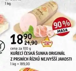 Terno KUŘECÍ ČESKÁ ŠUNKA ORIGINÁL Z PRSNÍCH ŘÍZKŮ NEJVYŠŠÍ JAKOSTI 100 g nabídka