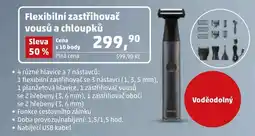 Penny Market Flexibilní zastřihovač vousů a chloupků nabídka