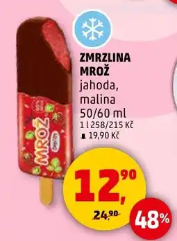 Penny Market Zmrzlina mrož jahoda,malina nabídka