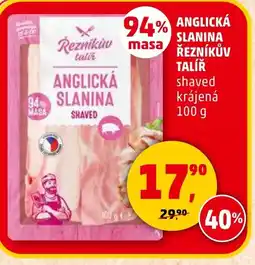 Penny Market Anglická slanina řezníkův talíř nabídka
