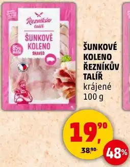 Penny Market Šunkové koleno řezníkův talíř krájené nabídka