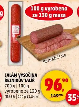Penny Market Salám vysočina řezníkův talíř nabídka