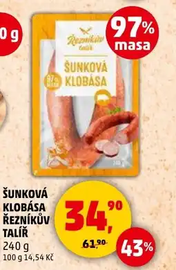 Penny Market Šunková klobása řezníkův talíř nabídka