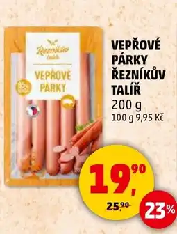 Penny Market Vepřové párky řezníkův talíř nabídka