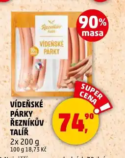 Penny Market Vídeňské párky rezníkův talíř nabídka