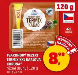 Penny Market Tvarohový dezert termix xxl karlova koruna nabídka