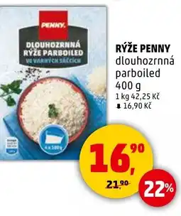 Penny Market Rýže penny dlouhozrnná parboiled nabídka