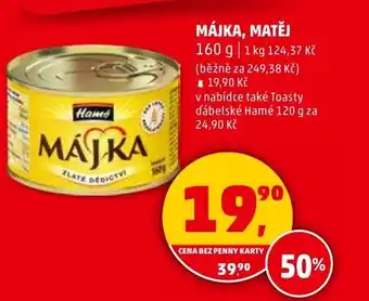Penny Market Májka, matěj nabídka