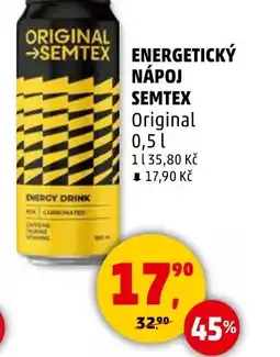 Penny Market Energetický nápoj SEMTEX Original nabídka